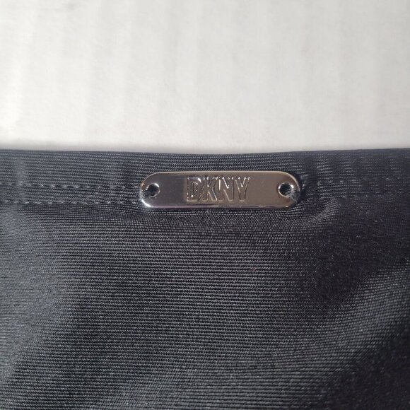 DKNY Womens Black High-Waisted Swimwear Poolside Beach Bikini Bottom Size L - Picture 4 of 4